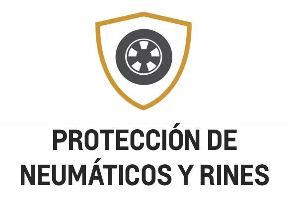 Ícono de la protección de neumáticos y rines de Chevrolet