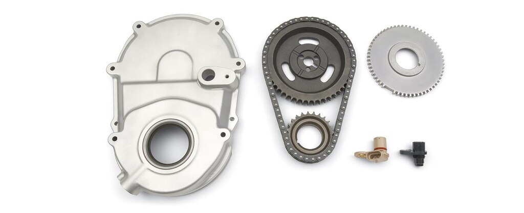 Componentes de bloques grandes de cilindros de Chevrolet Performance - Kit de conversión de arranque del cigüeñal