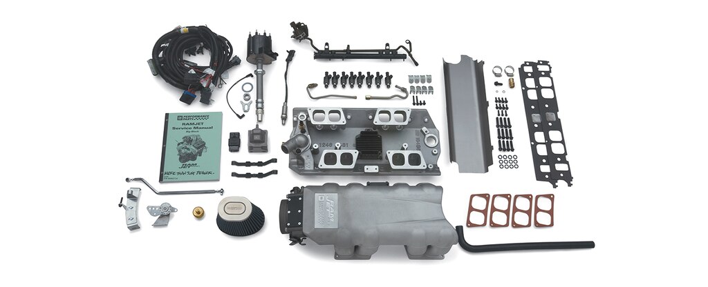Kit de inyección de combustible Ram Jet de bloque grande Chevrolet Performance con MEFI-4 Electronics