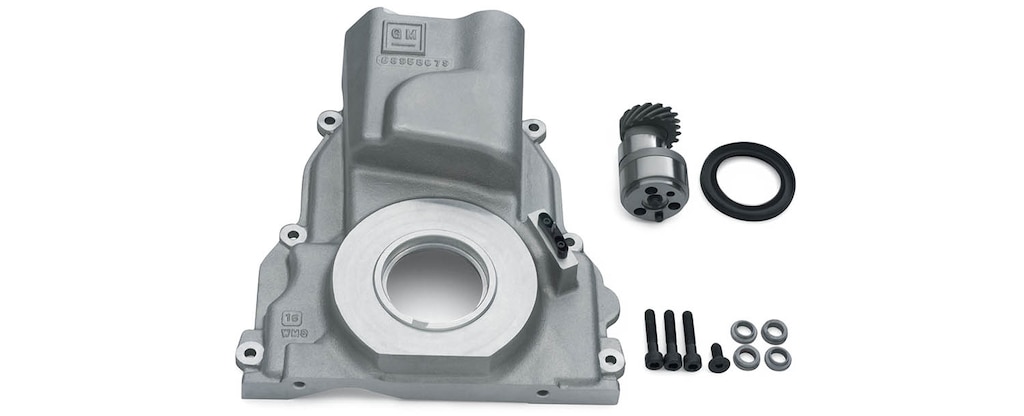 Tapa del distribuidor delantera LS del bloque de motor de cilindros LSX Bowtie para producción serie LS/LT/LSX de Chevrolet Performance