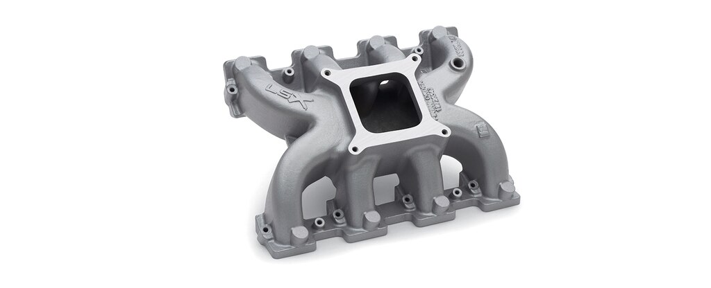 Múltiple de admisión 4-BBL de plataforma estándar, un solo plano, LSX y LS3 de Chevrolet Performance, número de parte 19244035