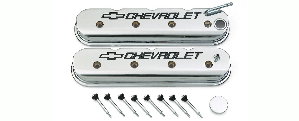 No. de parte 19156433 de kit de tapas de válvulas cromadas Chevrolet LS Chevrolet Performance