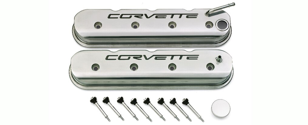 No. de parte 19156428 de kit de tapas de válvulas cromadas LS Corvette Chevrolet Performance