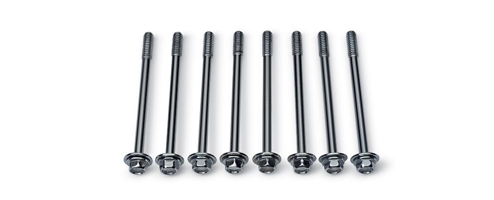 Kit de pernos centrales cromados para tapas de válvulas para bloque pequeño Chevrolet Performance, N.° de parte 12497980