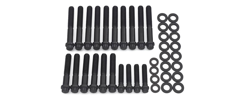Componentes de bloques pequeños de Chevrolet Performance - Kit de pernos de cojinetes para bloques Sportsman
