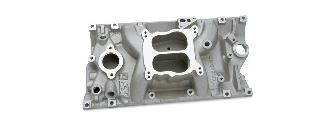 Colector de admisión alto de bloque pequeño Chevrolet Performance con puerto ovalado, número de parte 12496820