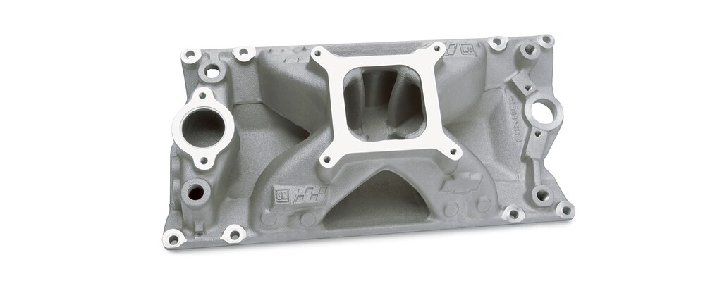 Colector de admisión de bloque pequeño Chevrolet Performance para diseño de cabezal Eliminator Vortec, número de parte 12496822