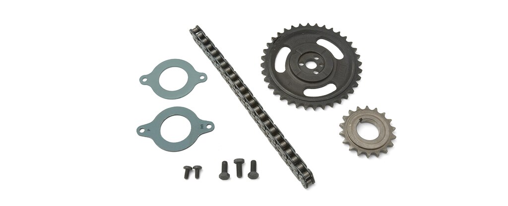 Kit de cadena de distribución a rodillo individual para bloque pequeño Chevrolet Performance, número de parte 12371043.