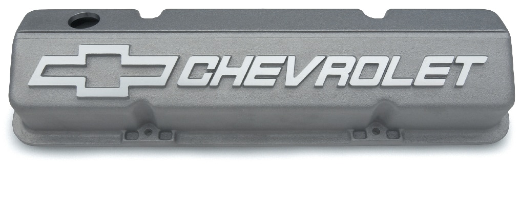 No. de parte 12480127 de tapas de válvulas de aluminio cortas de bloque pequeño Chevrolet Performance
