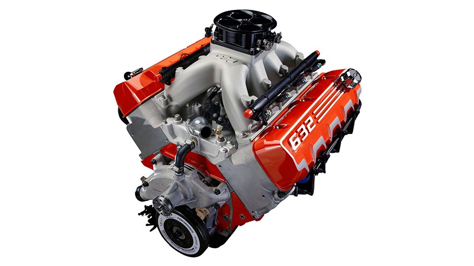 Especificaciones técnicas de motor armado de bloque grande ZZ632 de Chevy Performance