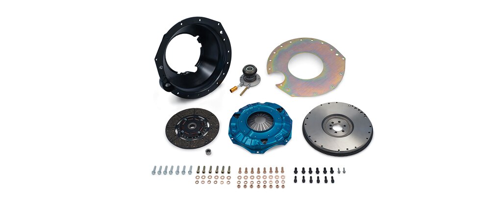 : Kit de instalación de transmisión TREMEC T56 Super Magnum Chevrolet Performance para motores de bloque pequeño, núm. de parte 19329900
