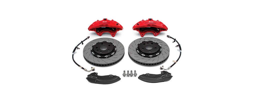 Paquete de frenos delanteros Brembo Performance de seis pistones para el Chevy Camaro Gen6