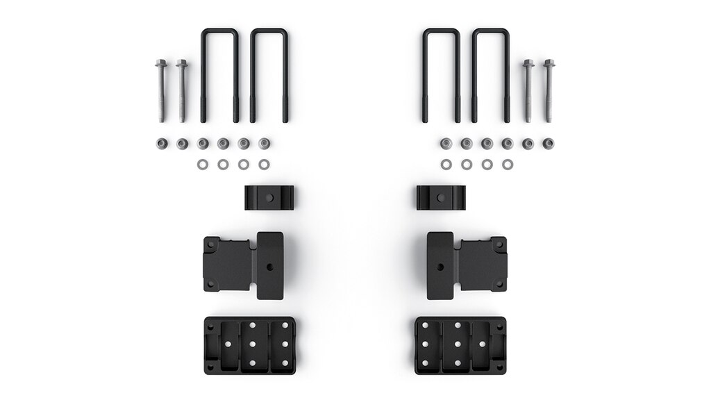 Accesorios de mejora de vehículos todo terreno Chevrolet Performance para la Colorado ZR2: Sistema de montaje con percutor de suspensión/hoja de muelle, N.° de parte 84422116