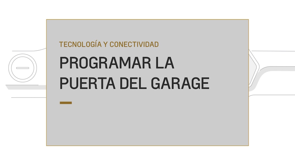 programación puerta de garaje