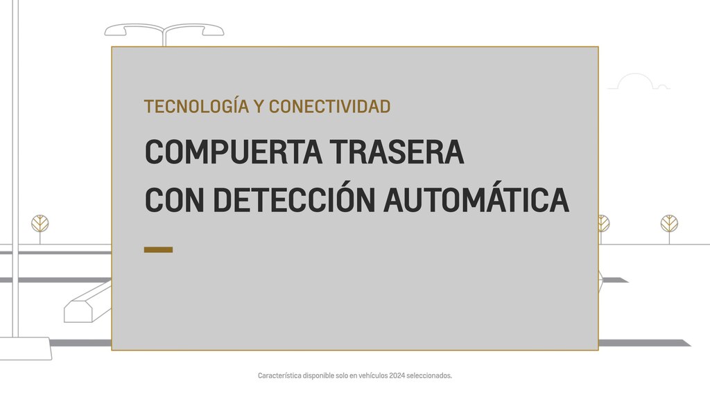 compuerta trasera con detección automática disponible