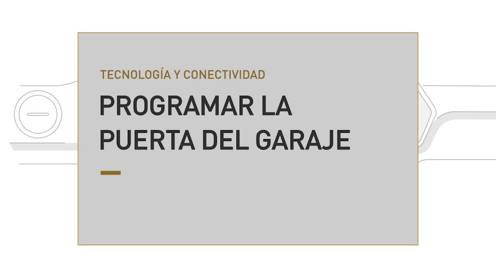 programación puerta de garaje