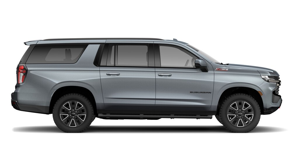 Toma de perfil de la SUV grande Suburban 2021