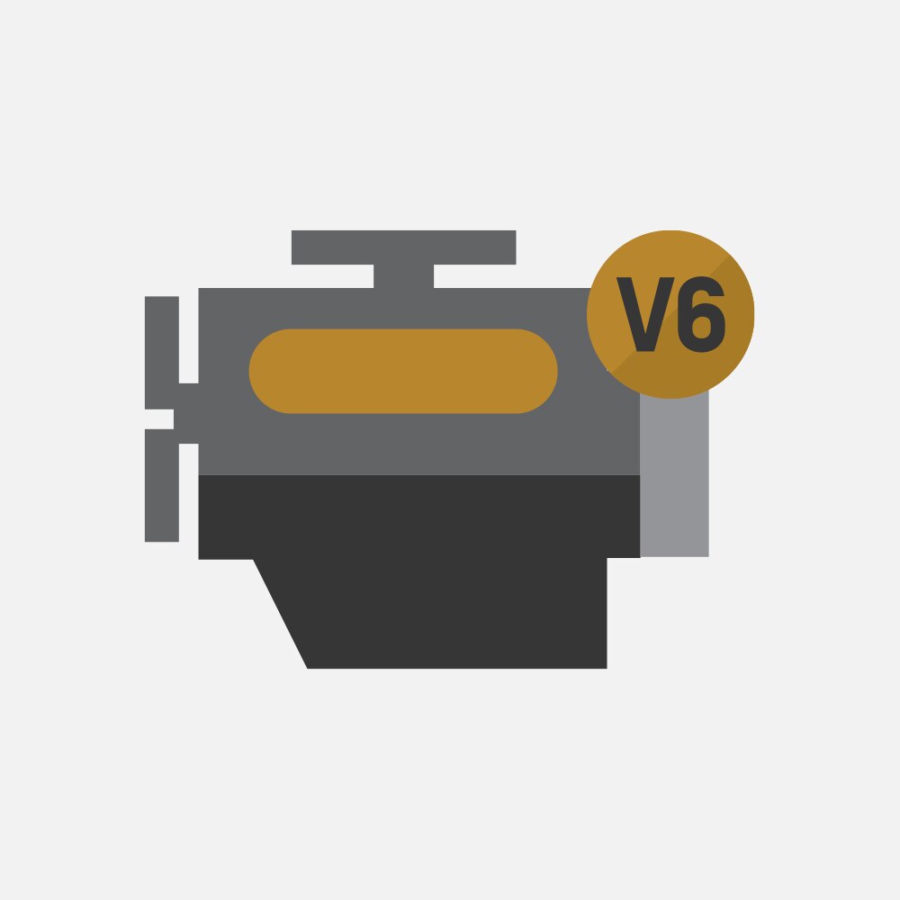 Icono del motor V6