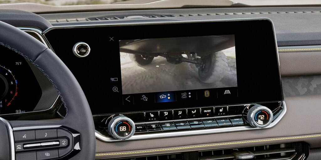 Cámara en la parte inferior de la Chevrolet Colorado 2023