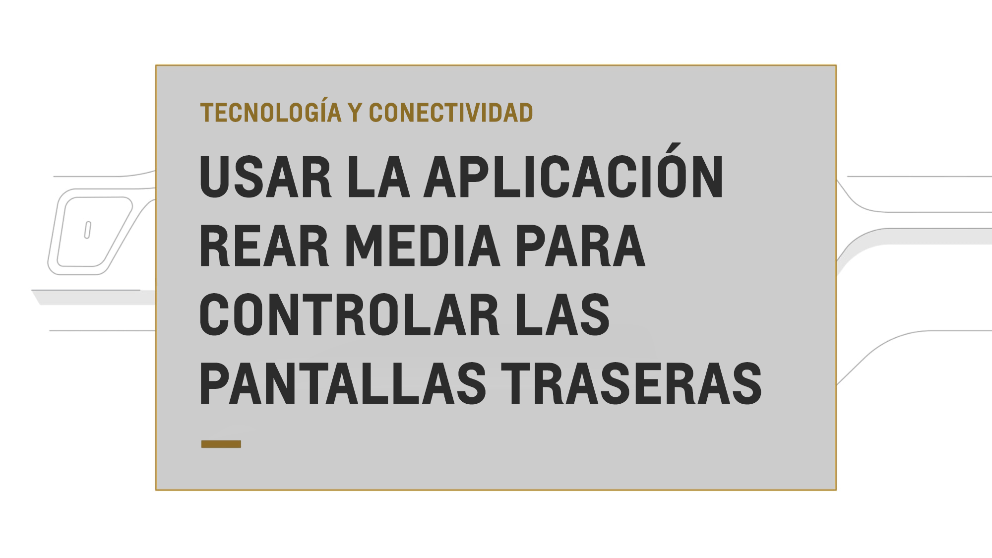 sistema de medios en asiento trasero disponible