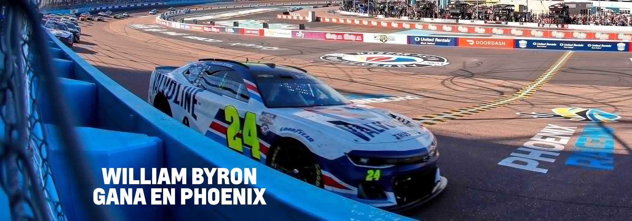 William Byron gana en Phoenix