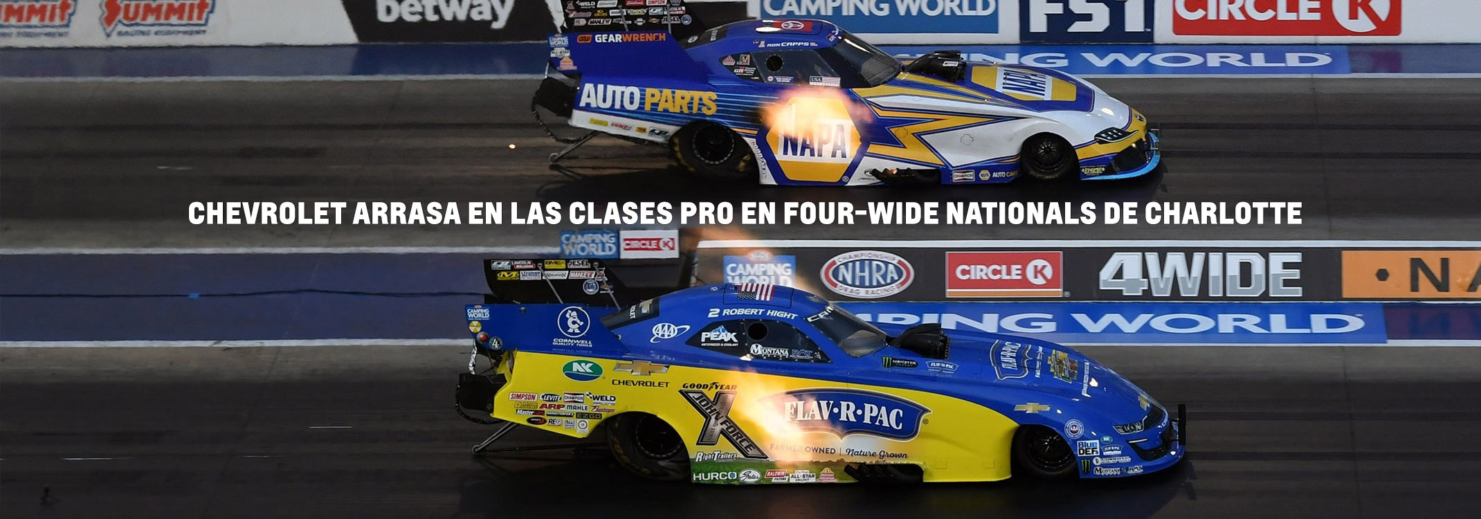 Chevrolet arrasa en las clases Pro en Four-Wide Nationals de Charlotte