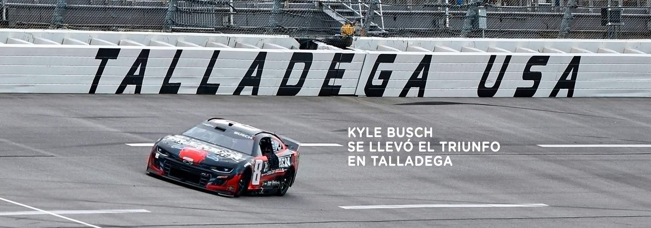 Kyle Busch se lleva el triunfo en Talladega