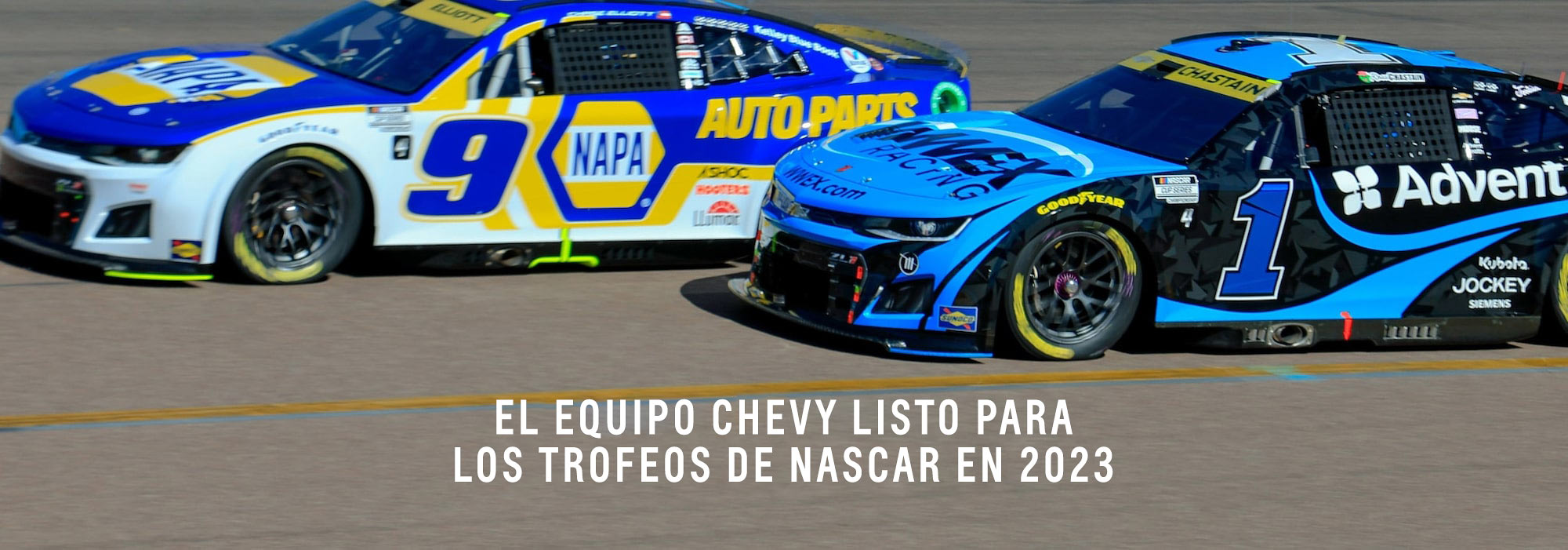 El equipo Chevy, listo para los trofeos de NASCAR en 2023