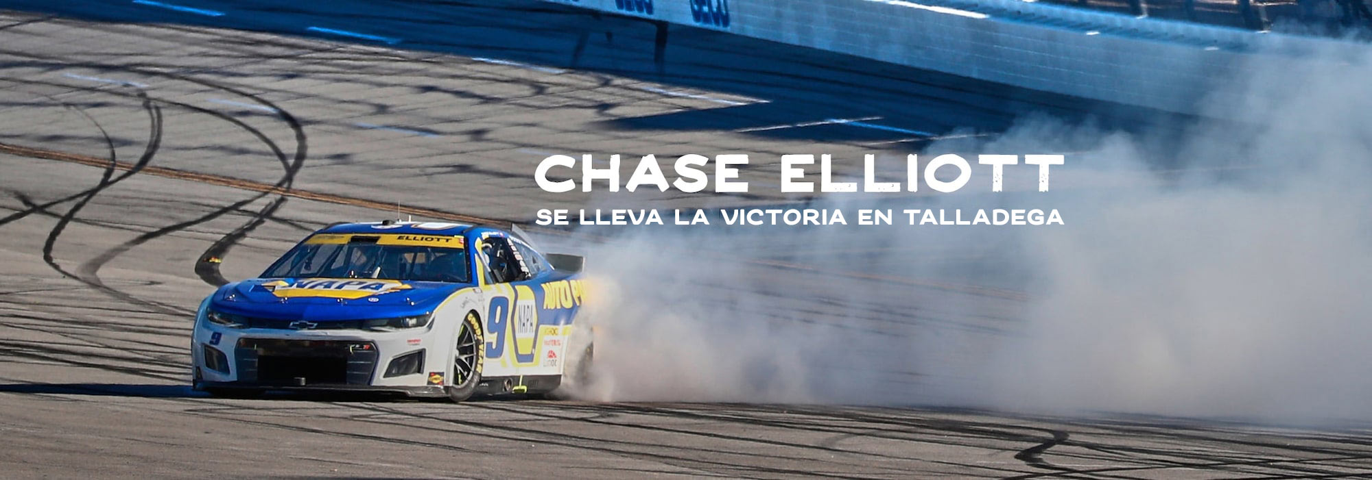 Chase Elliott se lleva la victoria en Talladega