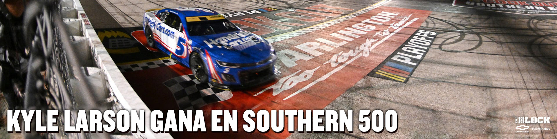 Kyle Larson gana en Southern 500