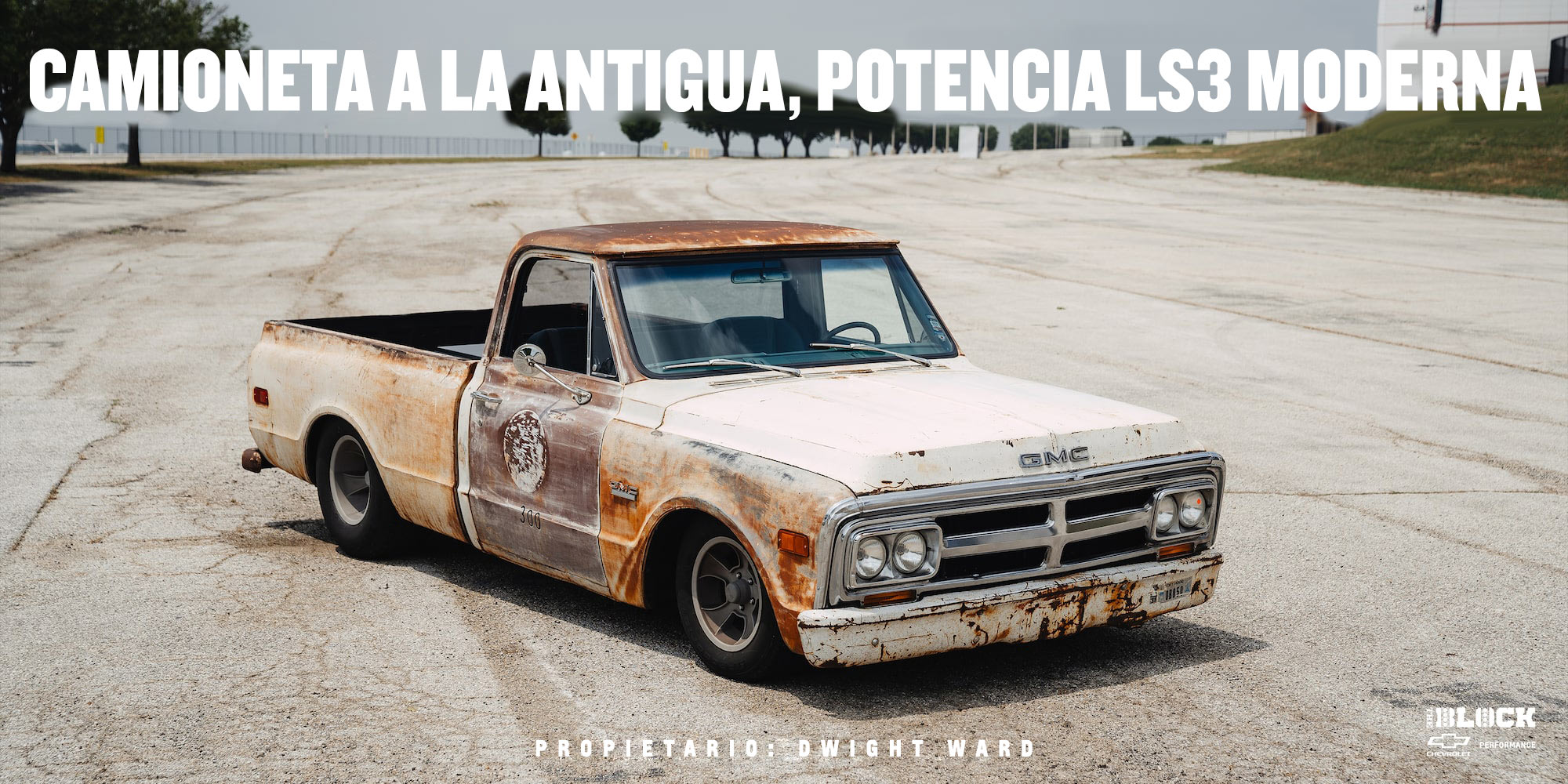 Camioneta a la antigua, potencia LS3 moderna