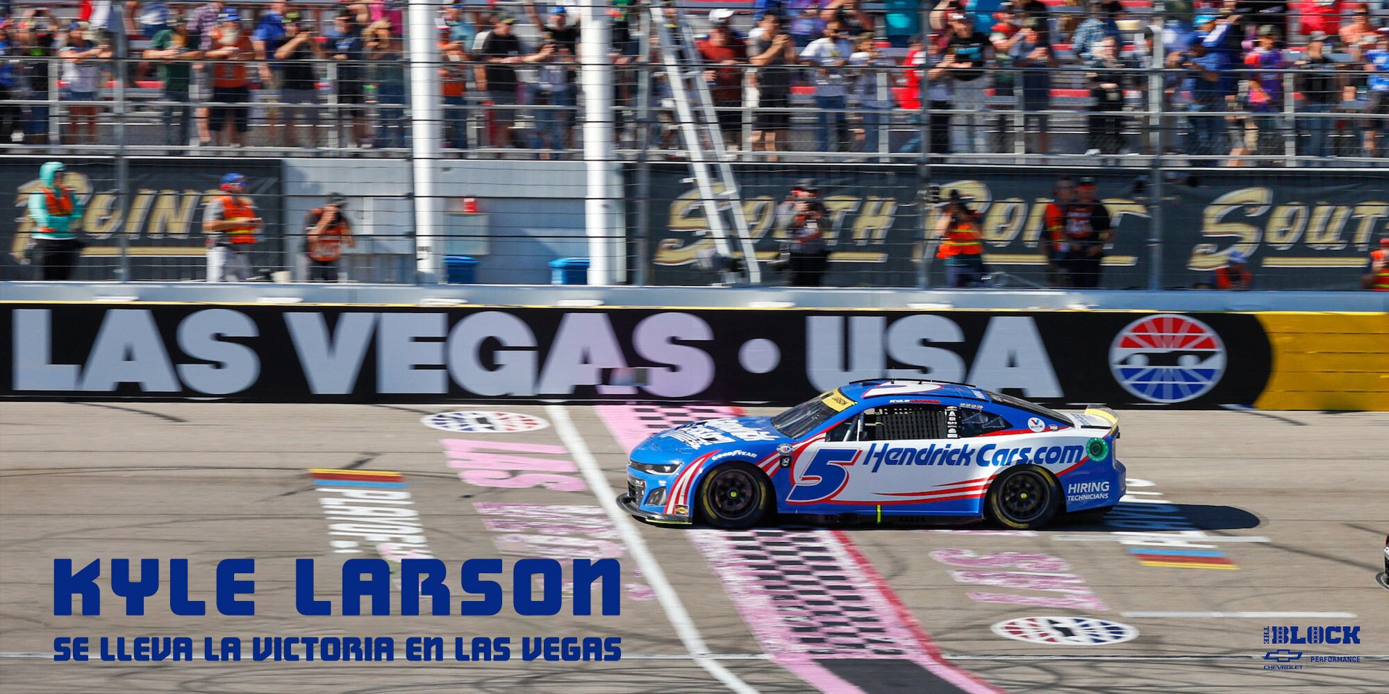 Kyle Larson se lleva la victoria en Las Vegas