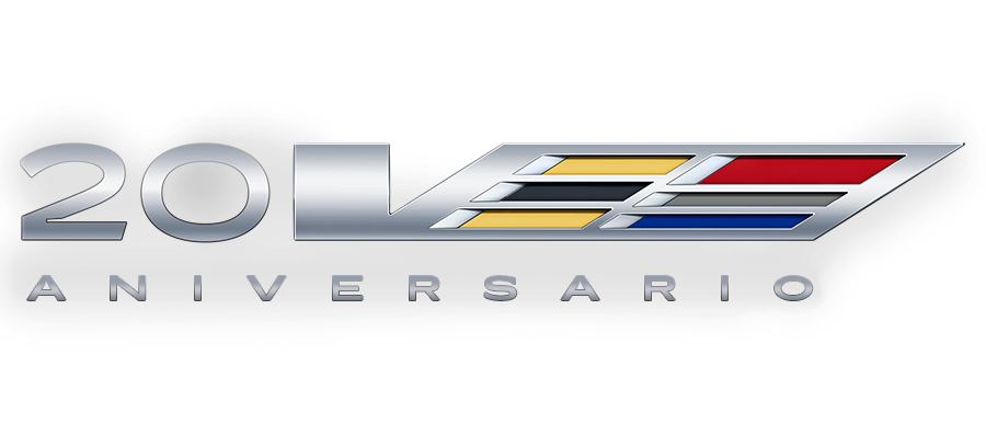 Logotipo de competición del 20.º aniversario del Cadillac V-Series.R