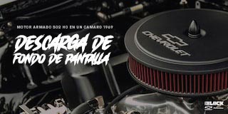 Descargar fondo de pantalla: Motor armado 502 HO en un Camaro SS 1969